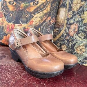 Taupe is the new Black Sanita Mary Janes. FREE SHIPPING